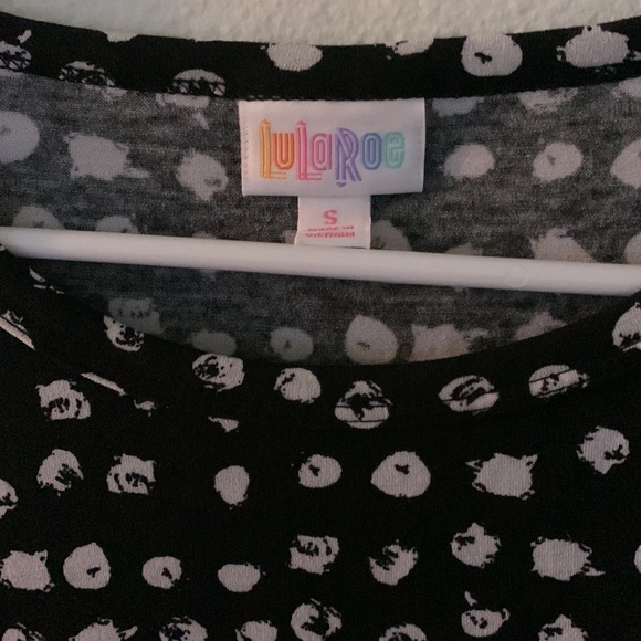 Small Black & White Polka Dot LuLaRoe Debbie Dress - NWT - Picture 2 of 6